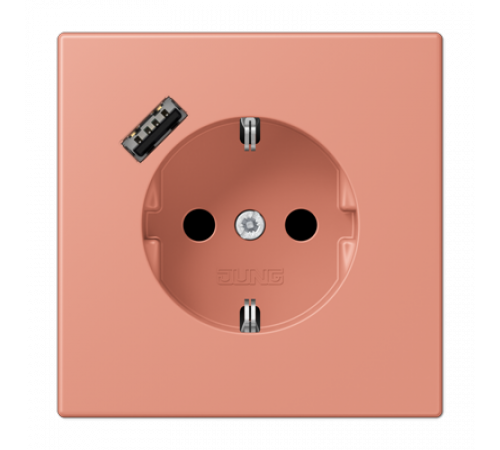 Розетка 2K+З USB Typ A Jung LC1520-18A233 Розетка 2K+З USB Typ A Jung LC1520-18A233
