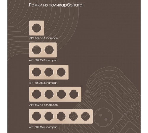 Розетка с заземлением, шторками и защитной крышкой Arte Milano 202.41-1.shampan Розетка с заземлением, шторками и защитной крышкой Arte Milano 202.41-1.shampan