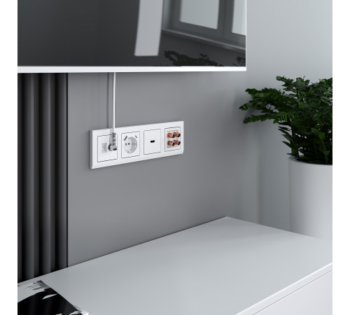 Розетка ТВ+Ethernet Werkel 4690389174414 W1181301 Розетка ТВ+Ethernet Werkel 4690389174414 W1181301