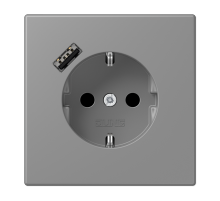 Розетка 2K+З USB Typ A Jung LC1520-18A203