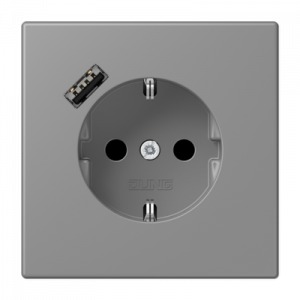 Розетка 2K+З USB Typ A Jung LC1520-18A203
