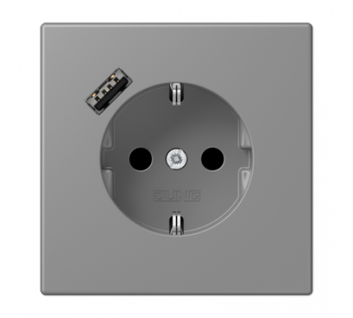 Розетка 2K+З USB Typ A Jung LC1520-18A203