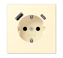 Розетка 2K+З USB Typ AC Jung LC1520-15CA201