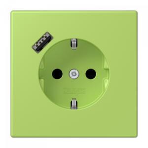 Розетка 2K+З USB Typ A Jung LC1520-18A221