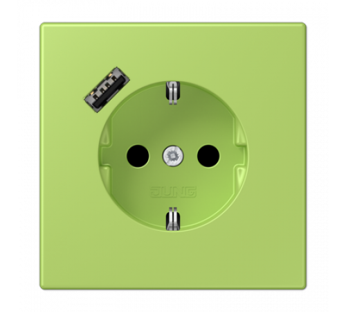 Розетка 2K+З USB Typ A Jung LC1520-18A221