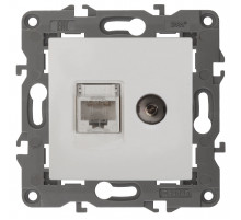 Розетка RJ45+TV Эра 14-3110-01 Б0034314