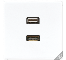 Розетка HDMI/USB Jung MALS1163