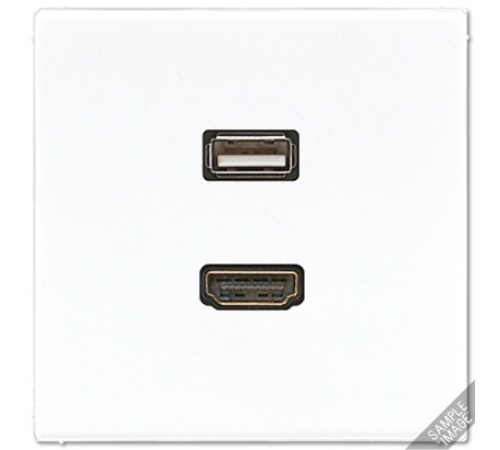 Розетка HDMI/USB Jung MALS1163 Розетка HDMI/USB Jung MALS1163