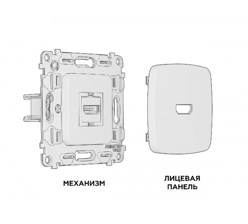 Комплект механизма розетки HDMI 2.0 40V/500mA 2.0GHz 5-18Gbit/s Ambrella Volt Omega MO814010