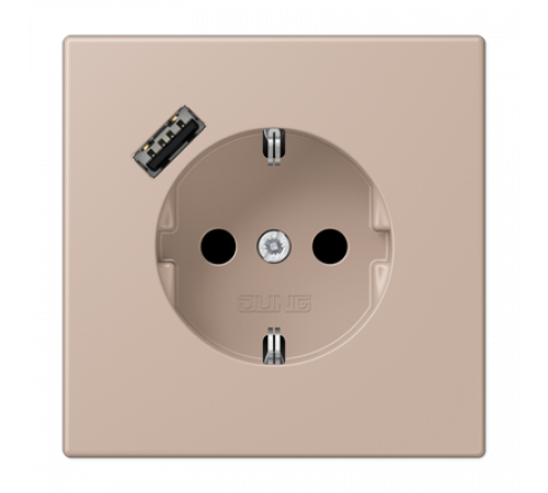 Розетка 2K+З USB Typ A Jung LC1520-18A240
