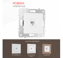 Розетка RJ45 Arte Milano 203.45-1.white