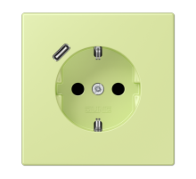 Розетка 2K+З USB Typ C Jung LC1520-18C222