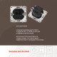 Розетка USB 2.1А+1А Arte Milano 206.46-1.black