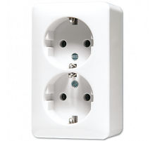 Розетка штепсельная Schuko Jung 6020KIAWW