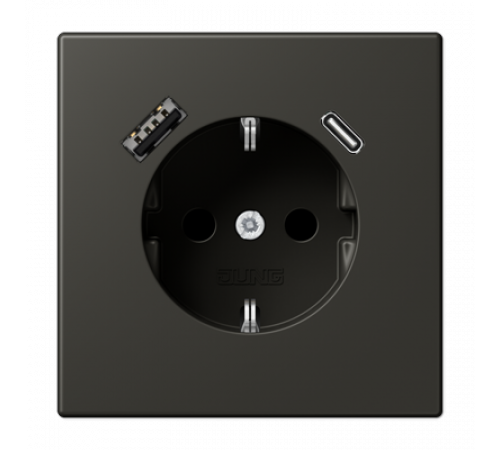 Розетка 2K+З USB Typ AC Jung LC1520-15CA259 Розетка 2K+З USB Typ AC Jung LC1520-15CA259