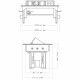 Блок розеток 47 (1 секция и 2 USB) Mebax 00-00001163