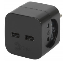 Разветвитель электрический Эра SP-2-USB-B Б0049535