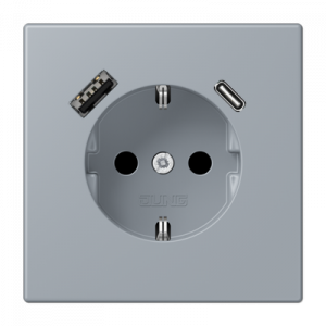 Розетка 2K+З USB Typ AC Jung LC1520-15CA257