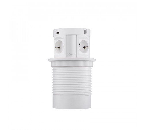 Блок розеток 107J (4 секции, 2 USB и RJ-45) Mebax 00-00001172 Блок розеток 107J (4 секции, 2 USB и RJ-45) Mebax 00-00001172