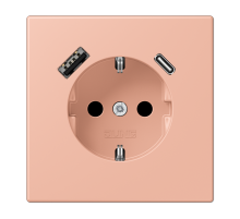 Розетка 2K+З USB Typ AC Jung LC1520-15CA231