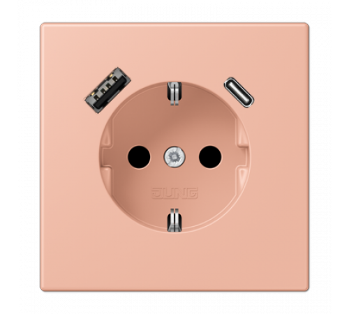 Розетка 2K+З USB Typ AC Jung LC1520-15CA231 Розетка 2K+З USB Typ AC Jung LC1520-15CA231