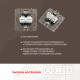 Розетка RJ45 Arte Milano 217.45-2.shampan