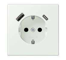 Розетка 2K+З USB Typ AC Jung LC1520-15CA210