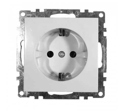 Розетка 1-местная Stekker GLS16-7110-01 250В 16А с защитной шторкой 39304 Розетка 1-местная Stekker GLS16-7110-01 250В 16А с защитной шторкой 39304