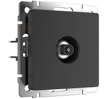 ТВ-розетка Werkel оконечная черный матовый W1183008 4690389157028