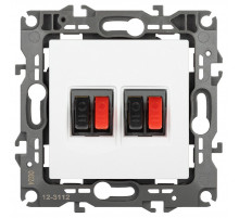 Розетка аудио двойная Эра 12-3112-01М Б0065713