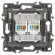 Розетка информационная двойная 2XRJ45 Эра 12-3108-12 Б0019354