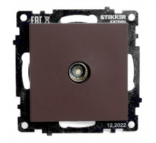 Розетка телевизионная 1-местная Stekker Катрин GLS00-7108-04 49024