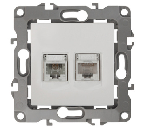 Розетка комбинированная RJ45+RJ11 Эра 12-3109-01 Б0018248 Розетка комбинированная RJ45+RJ11 Эра 12-3109-01 Б0018248