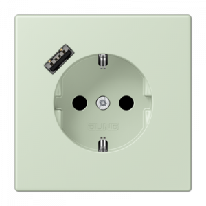 Розетка 2K+З USB Typ A Jung LC1520-18A218
