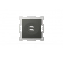 Розетка USB 5V 2,1A 2-я ELBI Zena Vega 609-011100-143
