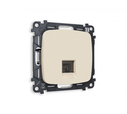 Комплект механизма телефонной розетки RJ-11(4P4C) со шторкой Ambrella Volt Omega MO332030 Комплект механизма телефонной розетки RJ-11(4P4C) со шторкой Ambrella Volt Omega MO332030