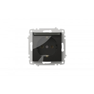 Розетка с крышкой и заземлением ELBI Zena Vega 609-011100-218