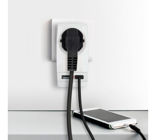 Разветвитель электрический Эра SP-1e-USB-W Б0026332 Разветвитель электрический Эра SP-1e-USB-W Б0026332