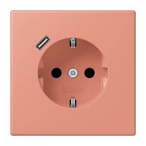 Розетка 2K+З USB Typ C Jung LC1520-18C233