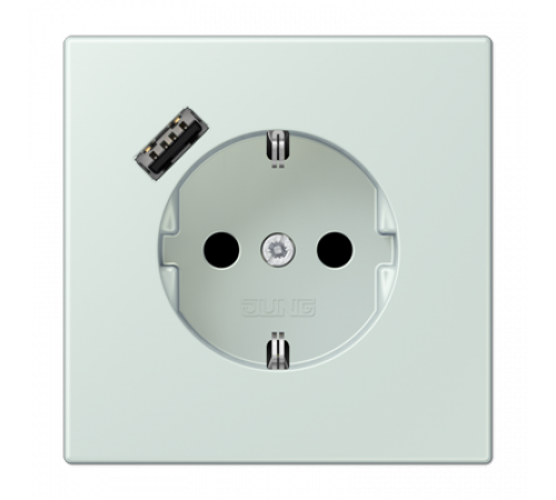 Розетка 2K+З USB Typ A Jung LC1520-18A215 Розетка 2K+З USB Typ A Jung LC1520-18A215
