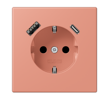 Розетка 2K+З USB Typ AC Jung LC1520-15CA233