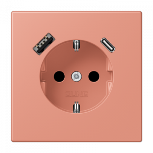 Розетка 2K+З USB Typ AC Jung LC1520-15CA233