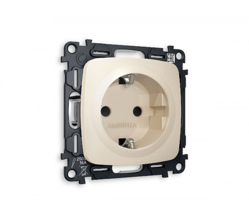 Комплект механизма розетки с/з со шторками Ambrella Volt Omega MO327010 Комплект механизма розетки с/з со шторками Ambrella Volt Omega MO327010