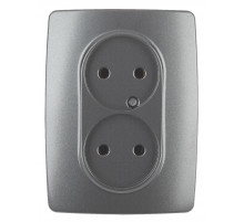 Розетка 2x2P Эра 12-2107-12 Б0031244