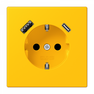 Розетка 2K+З USB Typ AC Jung LC1520-15CA263