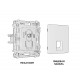 Комплект механизма компьютерной розетки RJ-45(8P8C) CAT6 со шторкой Ambrella Volt Alfa MA912010