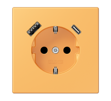 Розетка 2K+З USB Typ AC Jung LC1520-15CA254