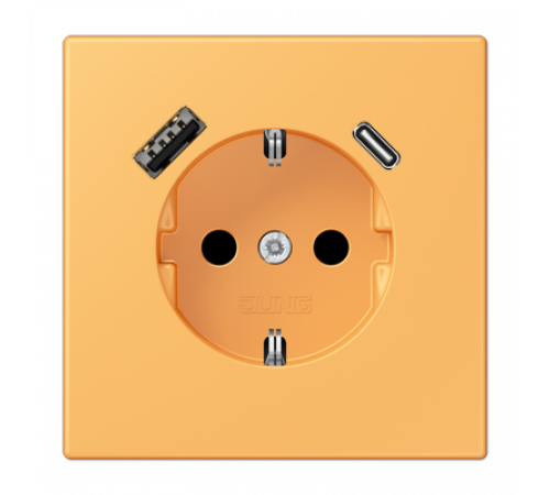 Розетка 2K+З USB Typ AC Jung LC1520-15CA254 Розетка 2K+З USB Typ AC Jung LC1520-15CA254