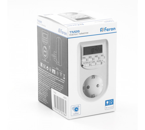 Розетка с таймером Feron TM26 41815 Розетка с таймером Feron TM26 41815