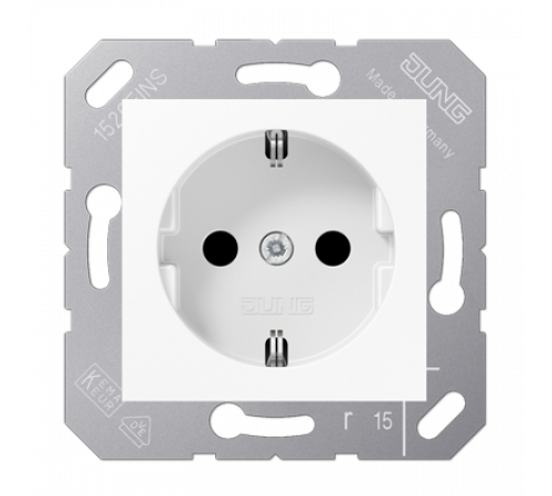 Розетка Schuko с защитой от детей Jung CD5120BFKIWW Розетка Schuko с защитой от детей Jung CD5120BFKIWW
